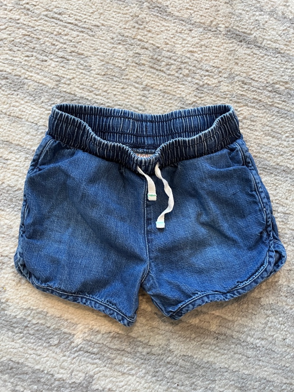 Cat & Jack Blue Denim Pull-On Shorts with Drawstring